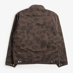 thumbnail Carhartt WIP Duck Detroit Jacket, Camo Duck Green Porphyry (Garment Dyed), Detail Shot 2