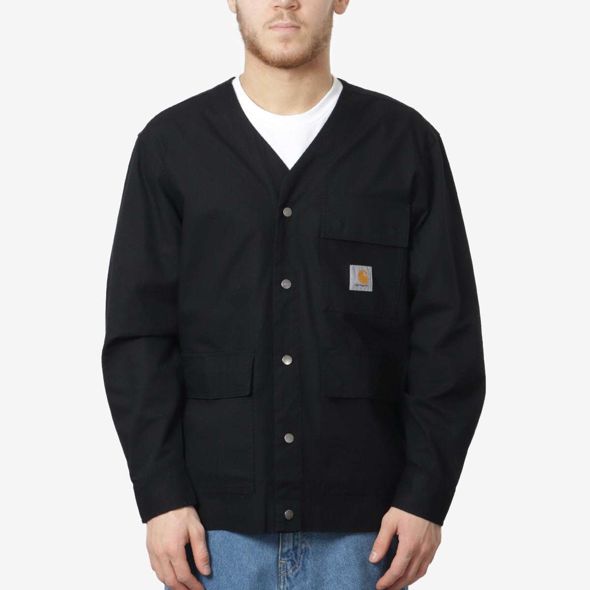 Carhartt WIP Elroy Shirt Jacket, Black, Detail Shot 2