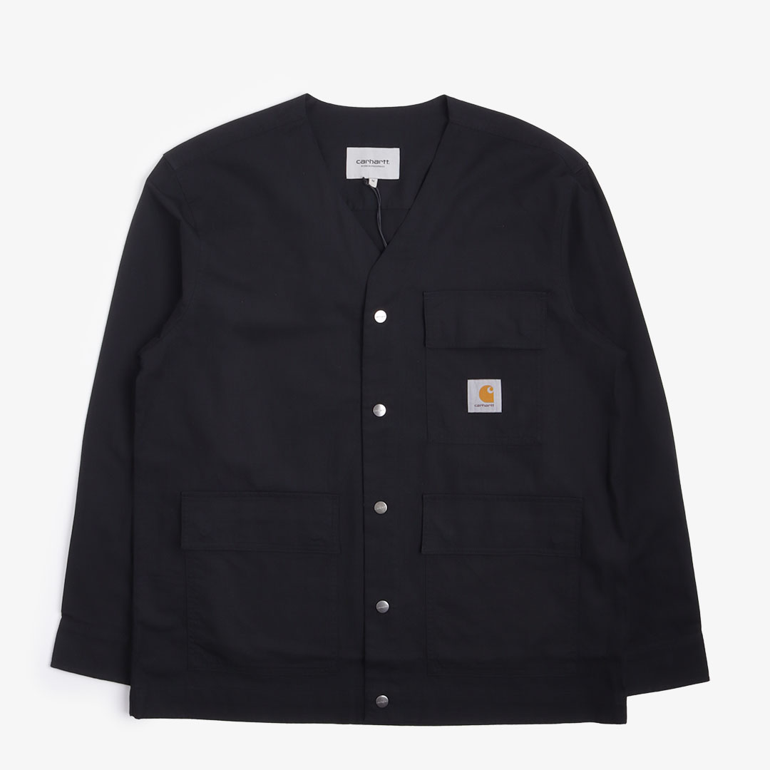 Carhartt WIP Elroy Shirt Jacket, Black, Detail Shot 4