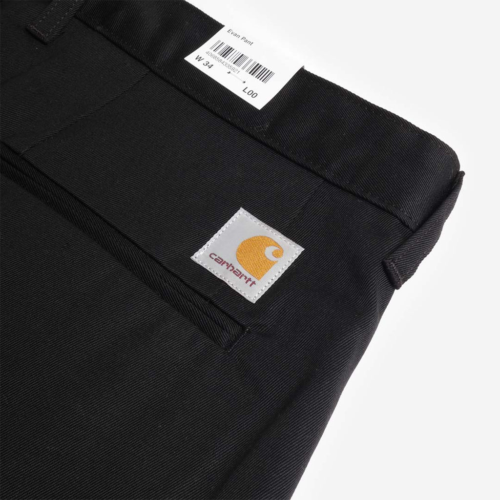Carhartt WIP Evan Pant, Black (Rigid), Detail Shot 5