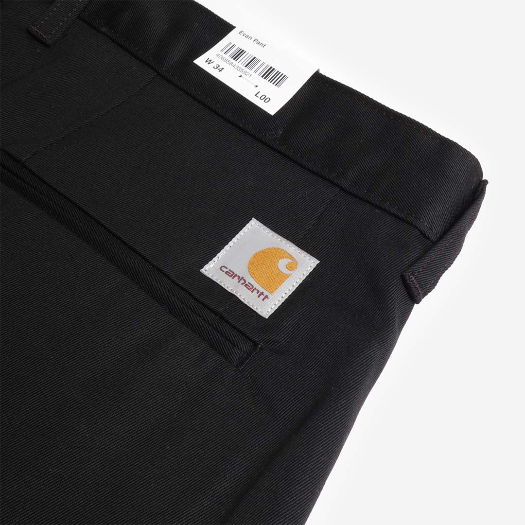 Carhartt WIP Evan Pant, Black (Rigid), Detail Shot 5