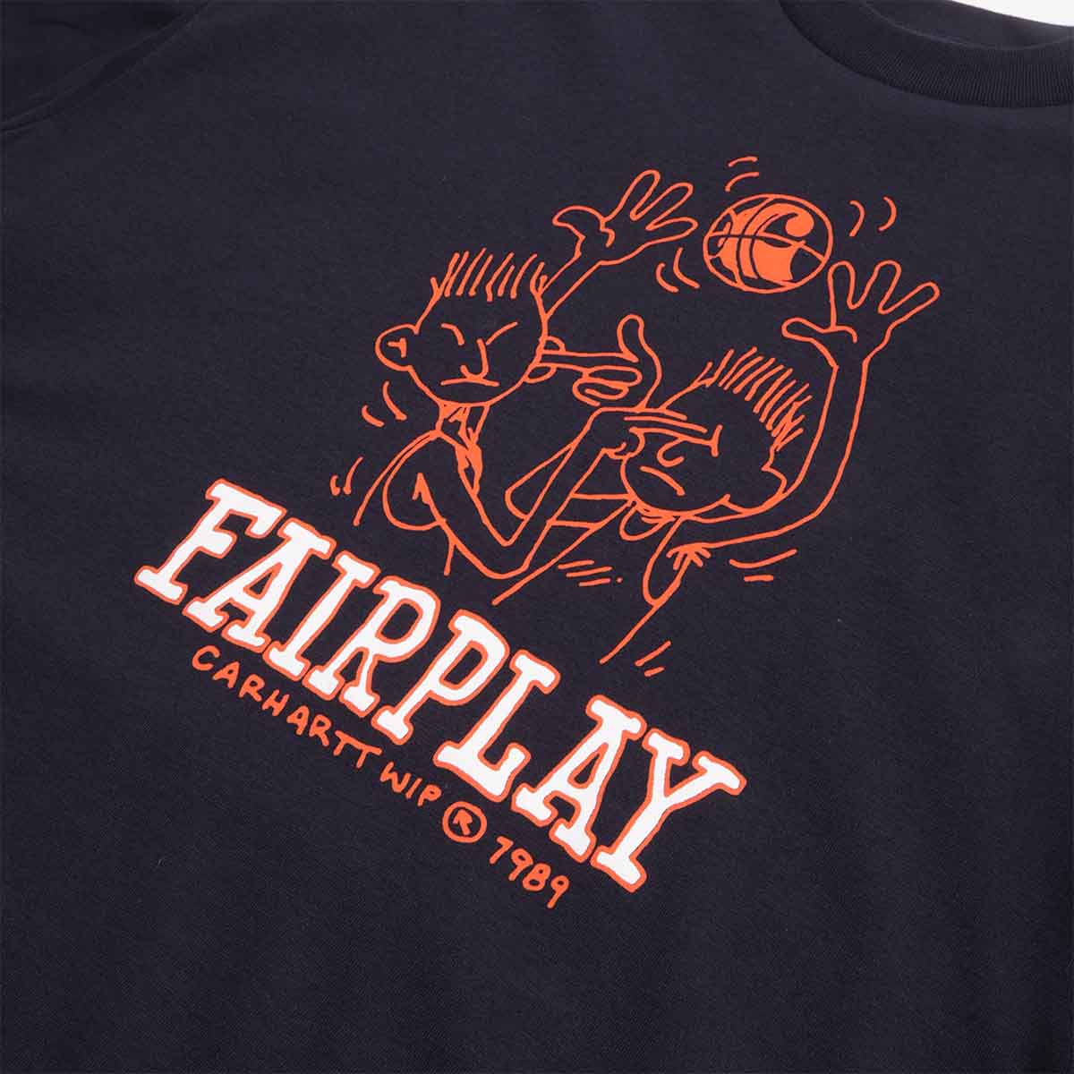 Carhartt WIP Fairplay T-Shirt, Dark Navy, Detail Shot 2