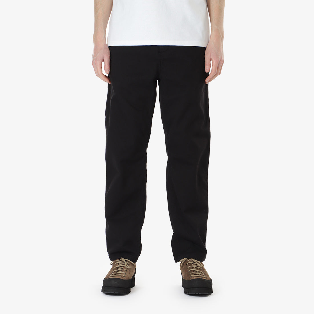 Carhartt WIP Flint Pant, Black (Garment Dyed), Detail Shot 1
