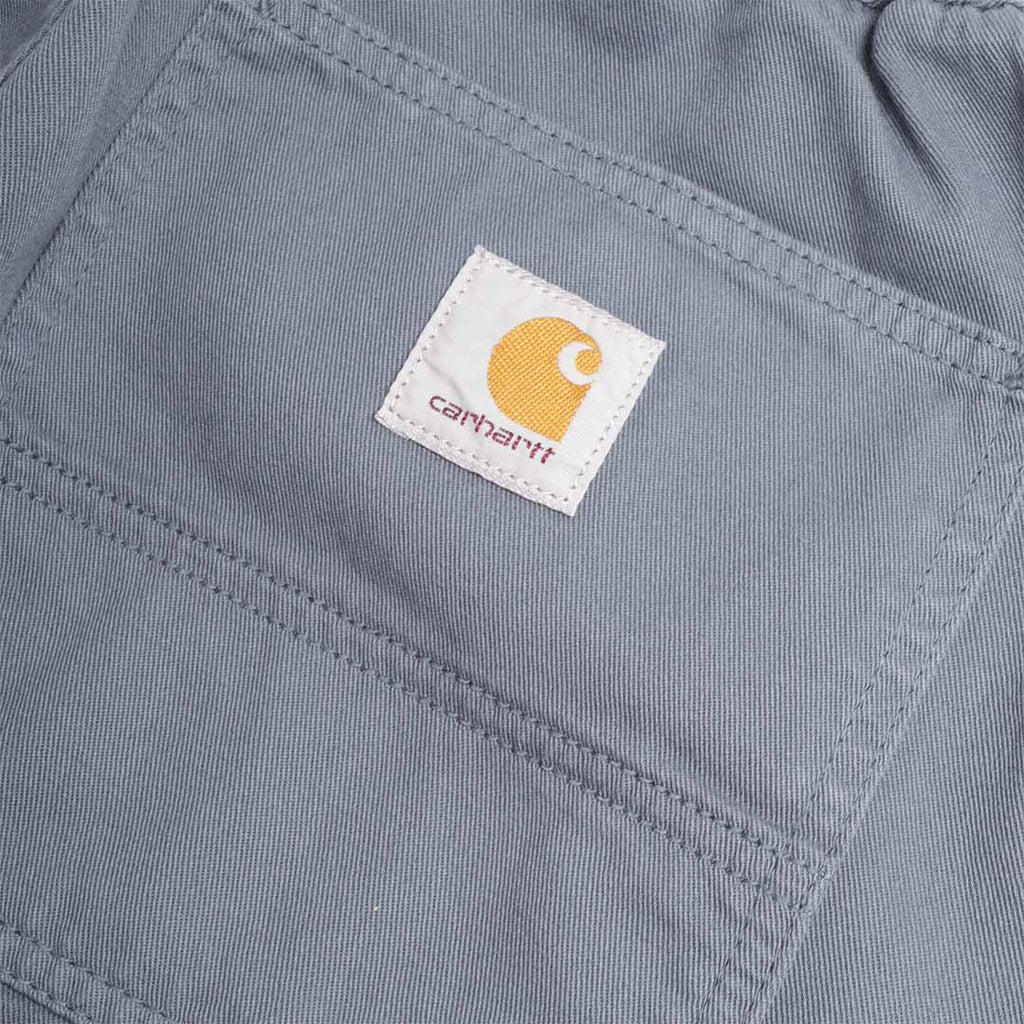 Carhartt WIP Flint Pant, Cozy Blue (Garment Dyed), Detail Shot 5