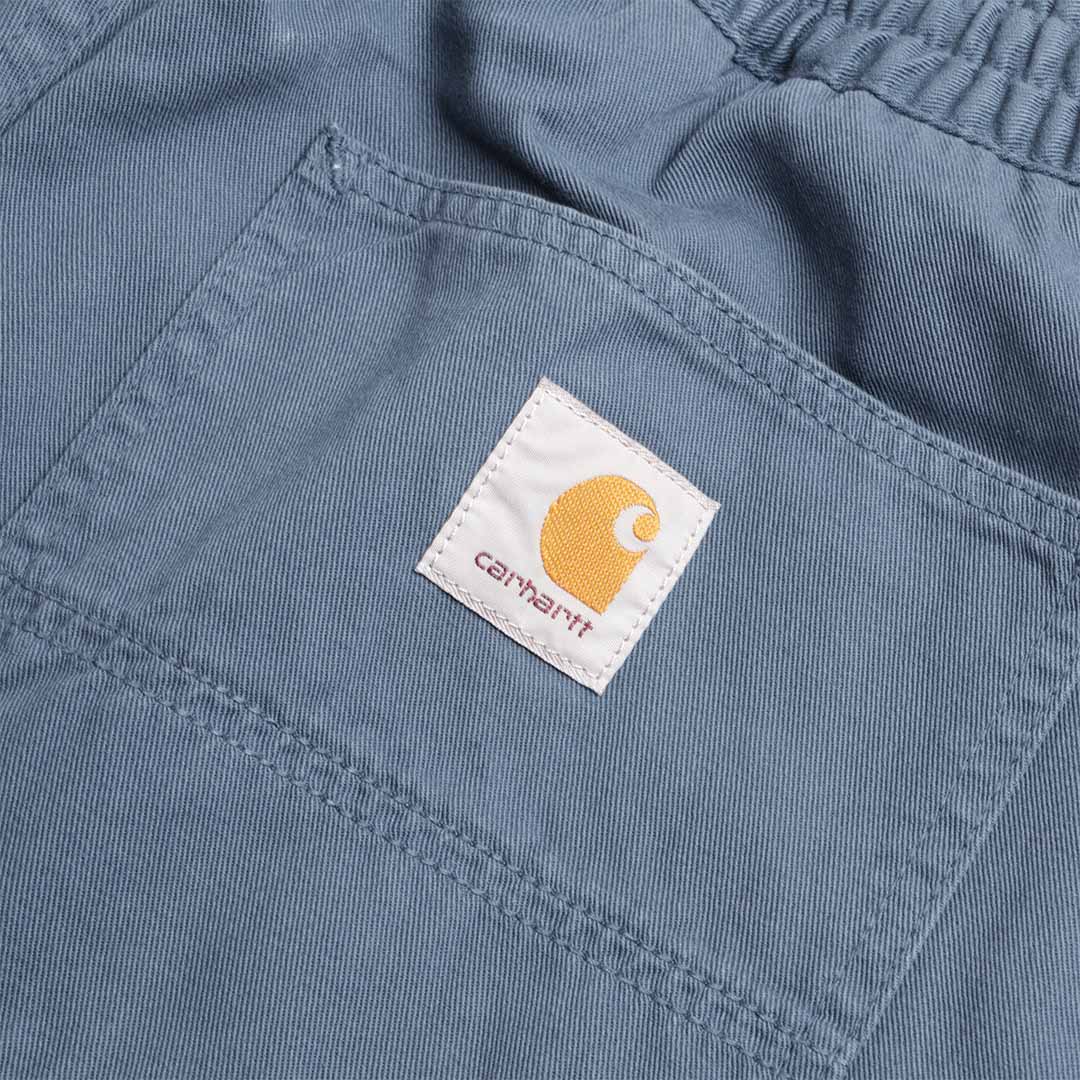 Carhartt WIP Flint Pant, Office Blue (Garment Dyed), Detail Shot 4