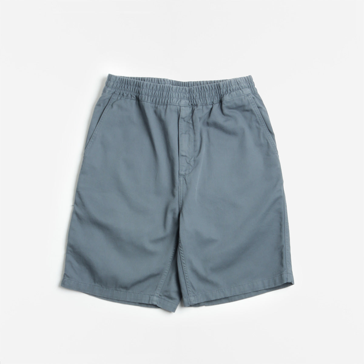 Carhartt WIP Flint Shorts, Cozy Blue (Garment Dyed), Detail Shot 1
