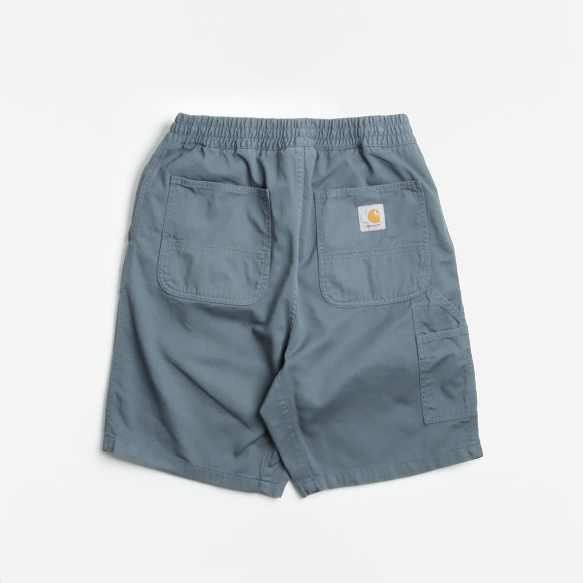 Carhartt WIP Flint Shorts, Cozy Blue (Garment Dyed), Detail Shot 2