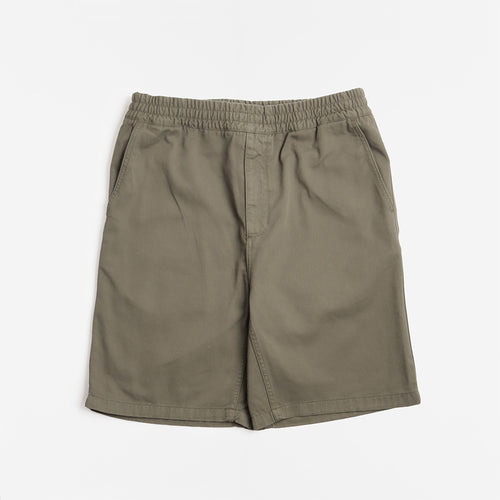 Carhartt WIP Flint Shorts, Leaf (Garment Dyed), Detail Shot 1