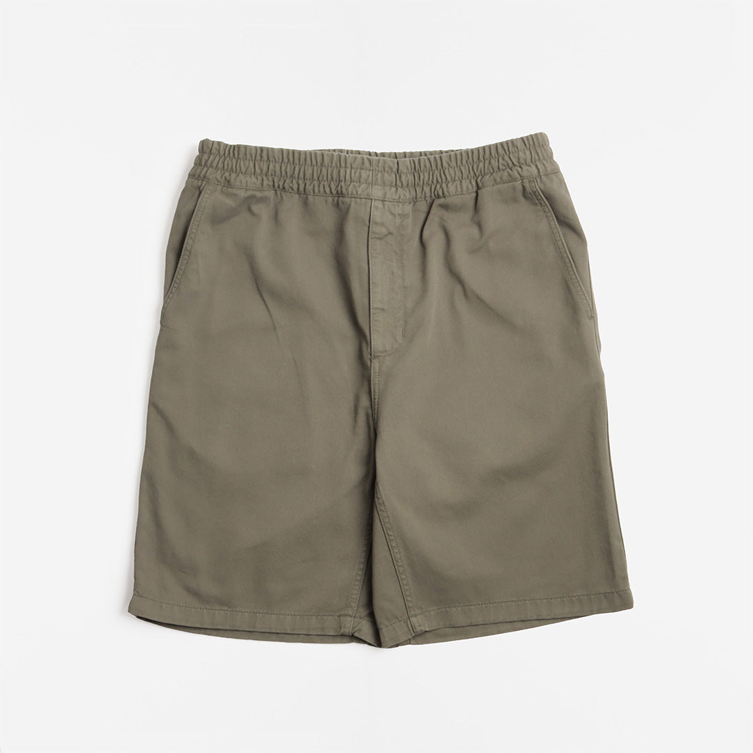 main Carhartt WIP Flint Shorts, Leaf (Garment Dyed), Detail Shot 1