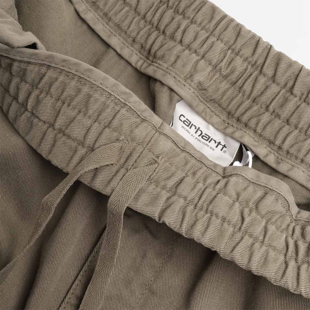 main Carhartt WIP Flint Shorts, Leaf (Garment Dyed), Detail Shot 3