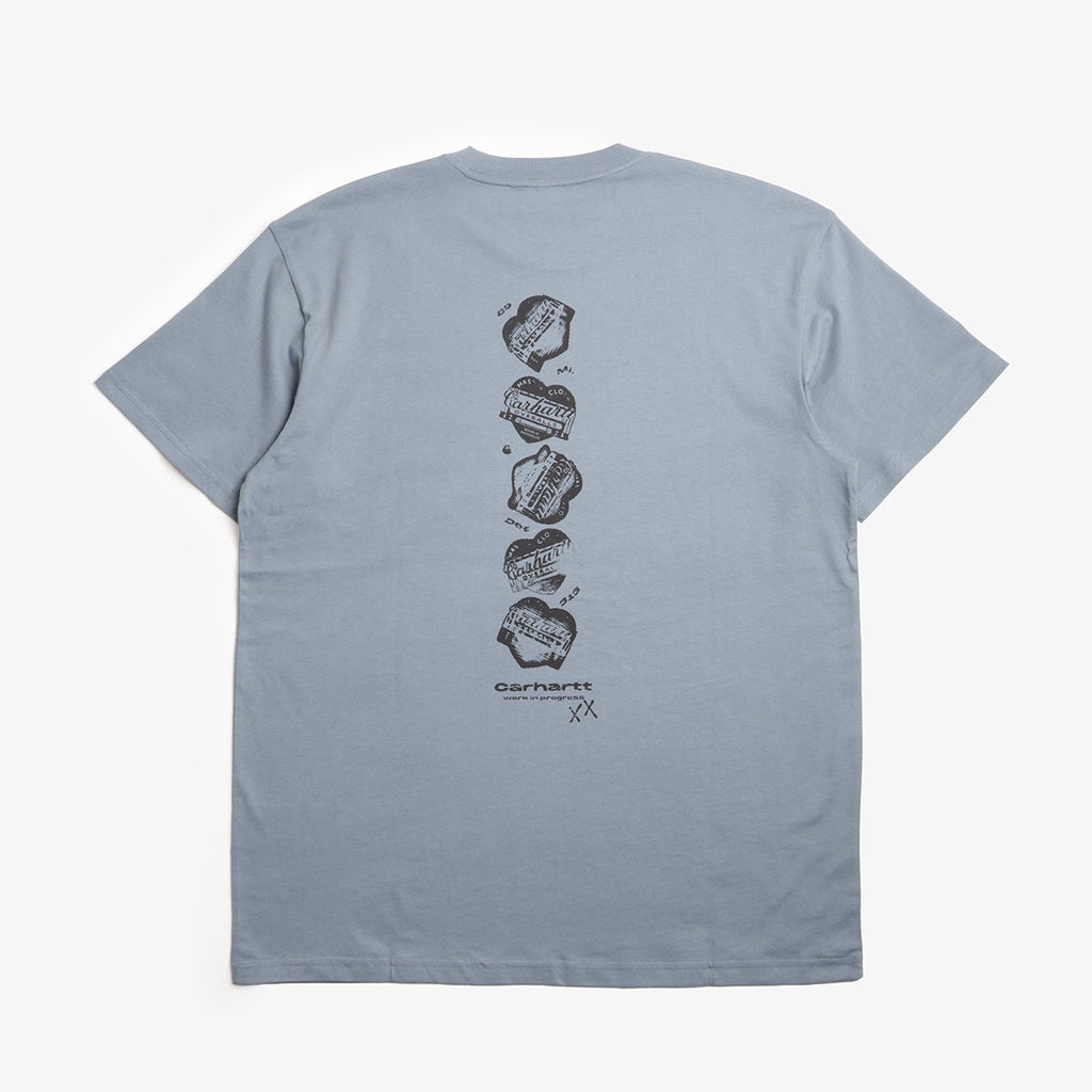Carhartt WIP Garble T-Shirt, Velvet Blue, Detail Shot 3