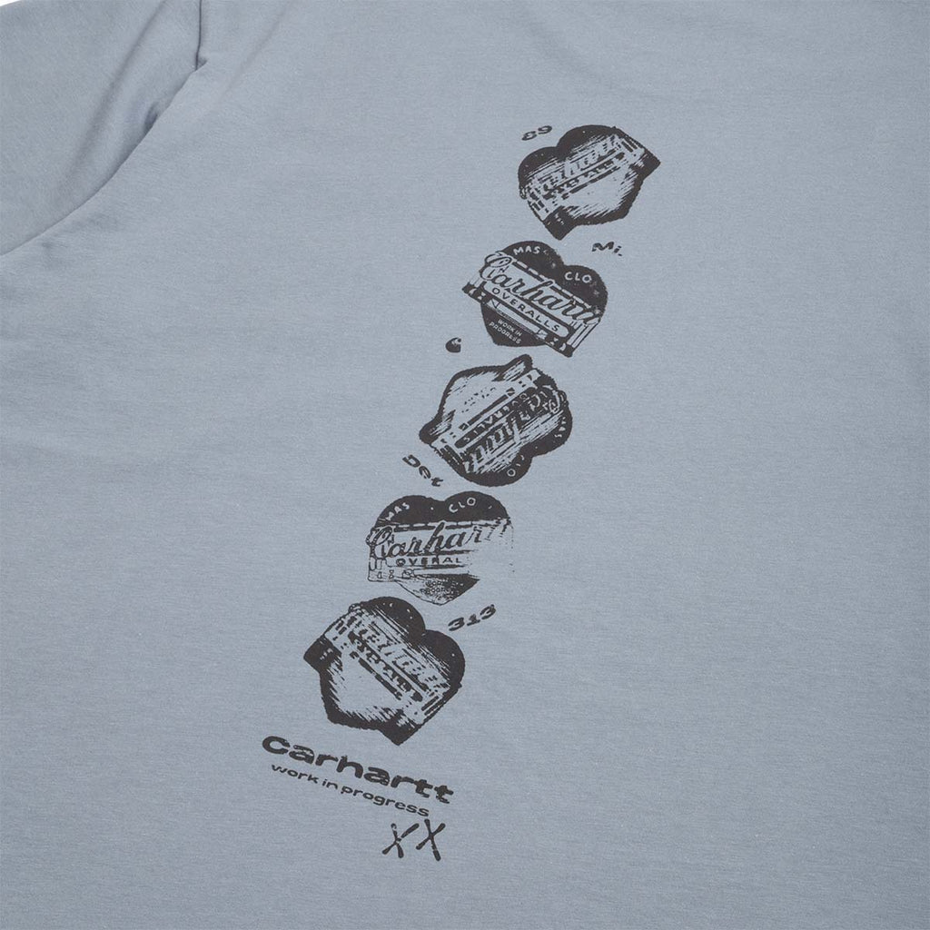 Carhartt WIP Garble T-Shirt, Velvet Blue, Detail Shot 4
