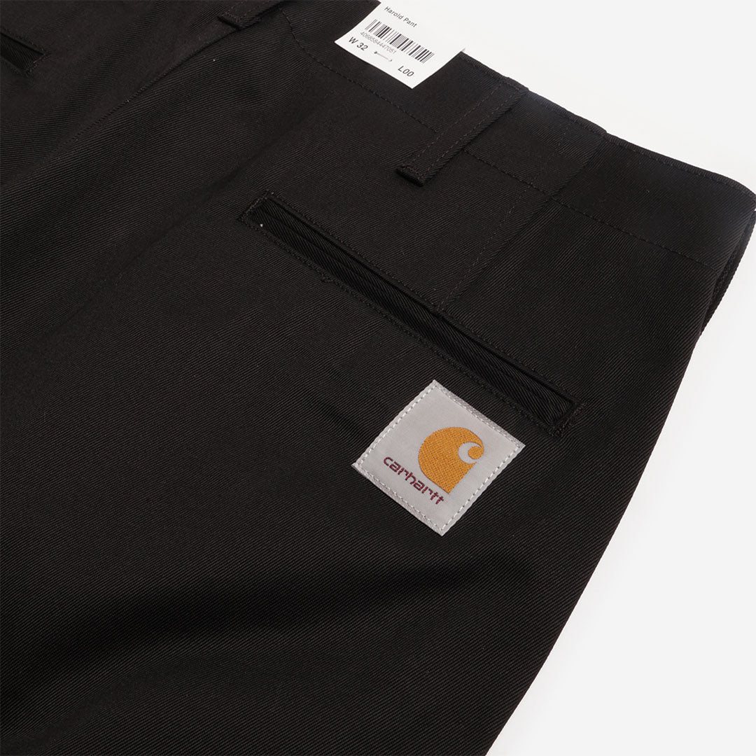 Carhartt WIP Harold Pant, Black (Rigid), Detail Shot 4