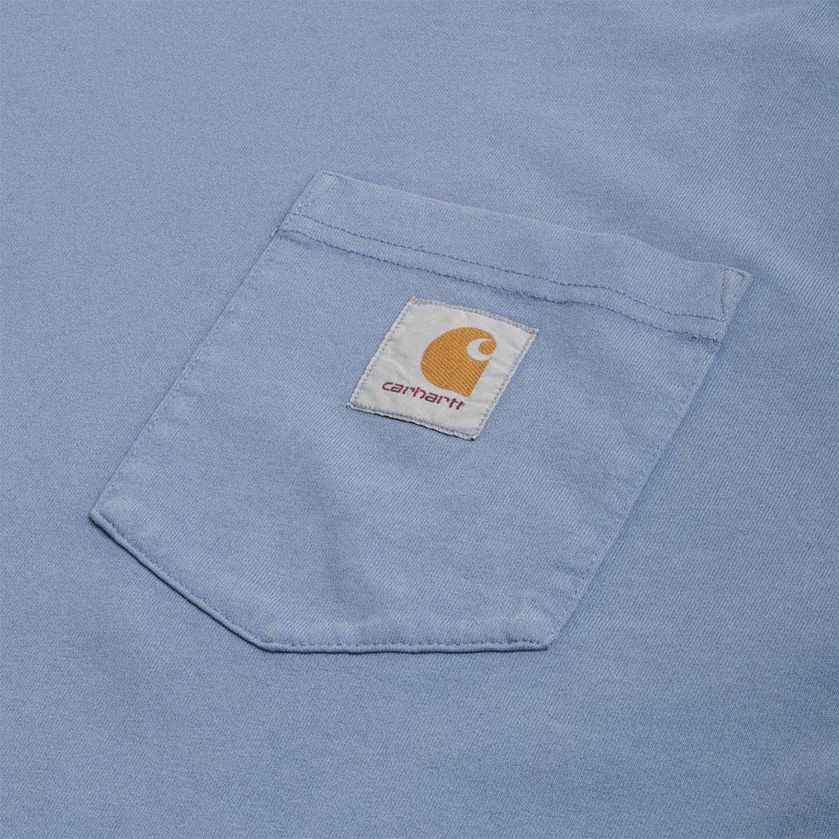 Carhartt WIP Hudson Pocket T-Shirt, Sorrent (Chalk Wash), Detail Shot 2