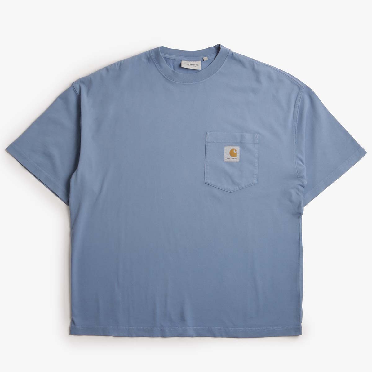 Carhartt WIP Hudson Pocket T-Shirt, Sorrent (Chalk Wash), Detail Shot 1