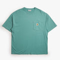 Carhartt WIP Hudson Pocket T-Shirt, Saguaro (Chalk Wash), Detail Shot 1