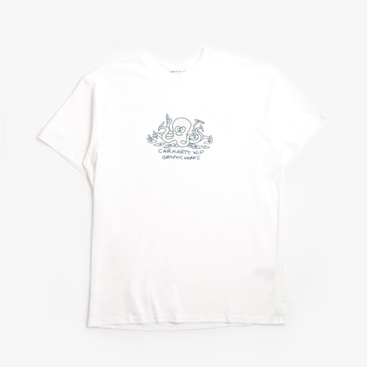 Carhartt WIP Ink Lab T-Shirt, White, Detail Shot 1