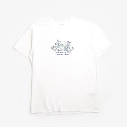 Carhartt WIP Ink Lab T-Shirt, White, Detail Shot 1
