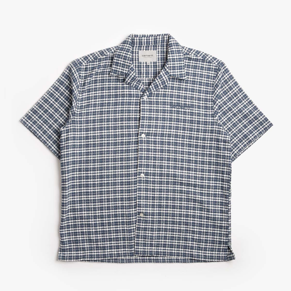 Carhartt WIP Kander Shirt, Kander Check Blue River, Detail Shot 1