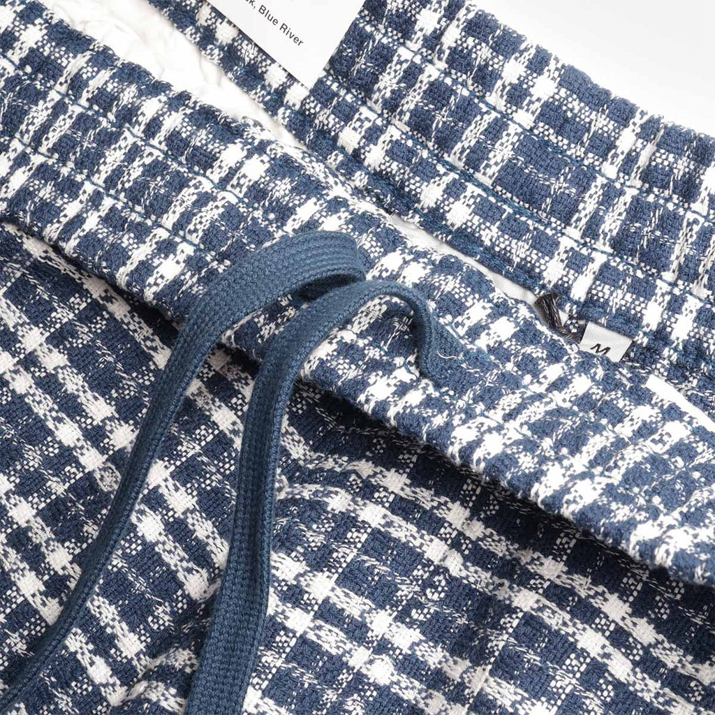 Carhartt WIP Kander Shorts, Kander Check Blue River, Detail Shot 3