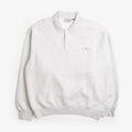 Carhartt WIP WIP Label Polo Sweatshirt, Ash Heather, Detail Shot 1
