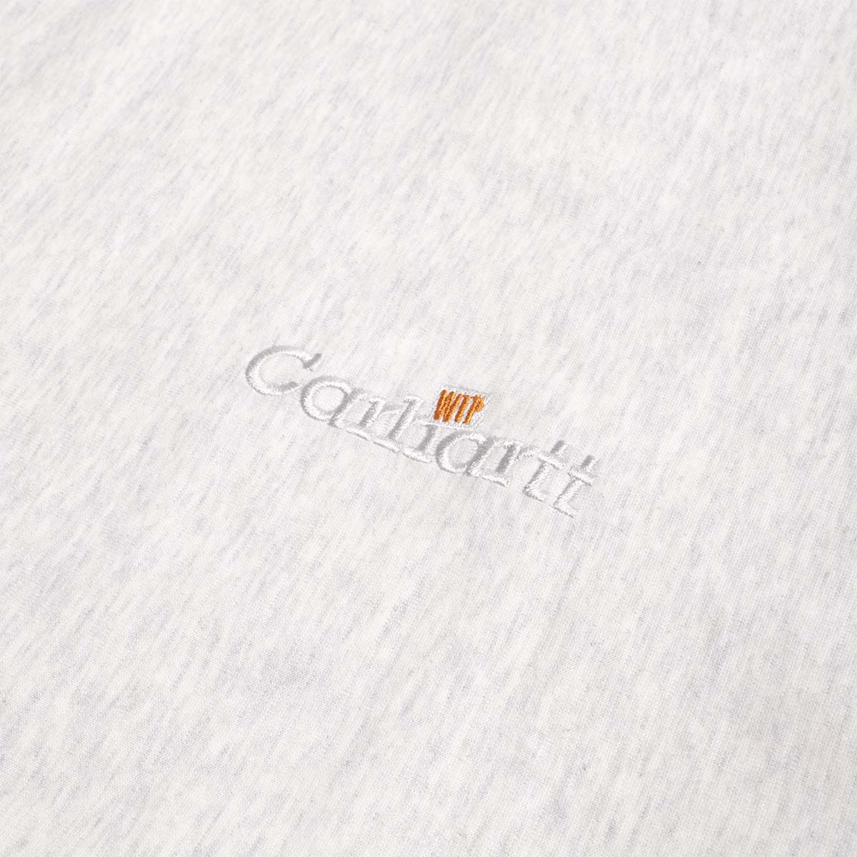 Carhartt WIP Label T-Shirt, Ash Heather, Detail Shot 2