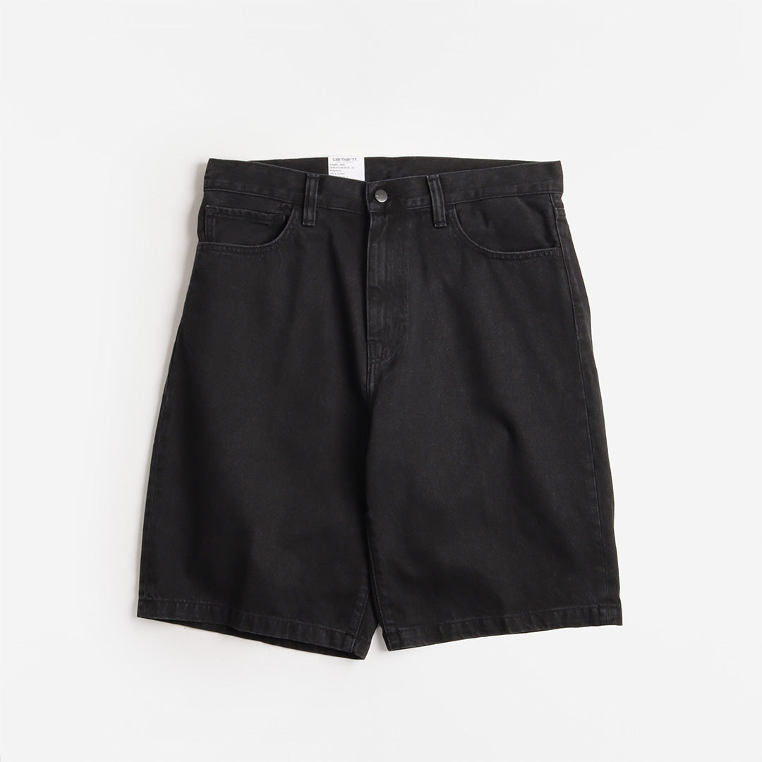 Carhartt WIP Landon Shorts, Black (Stone Washed), Detail Shot 1