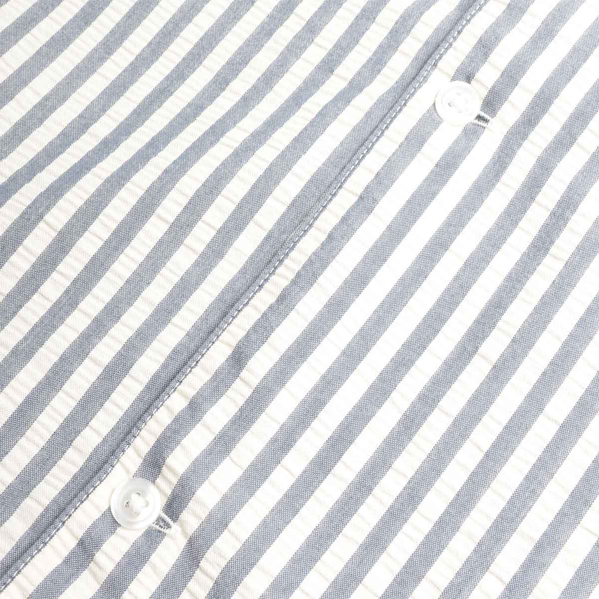 main Carhartt WIP Leavel Shirt, Leavel Stripe Blue River Wax, Detail Shot 4