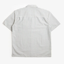 thumbnail Carhartt WIP Leavel Shirt, Leavel Stripe Blue River Wax, Detail Shot 5