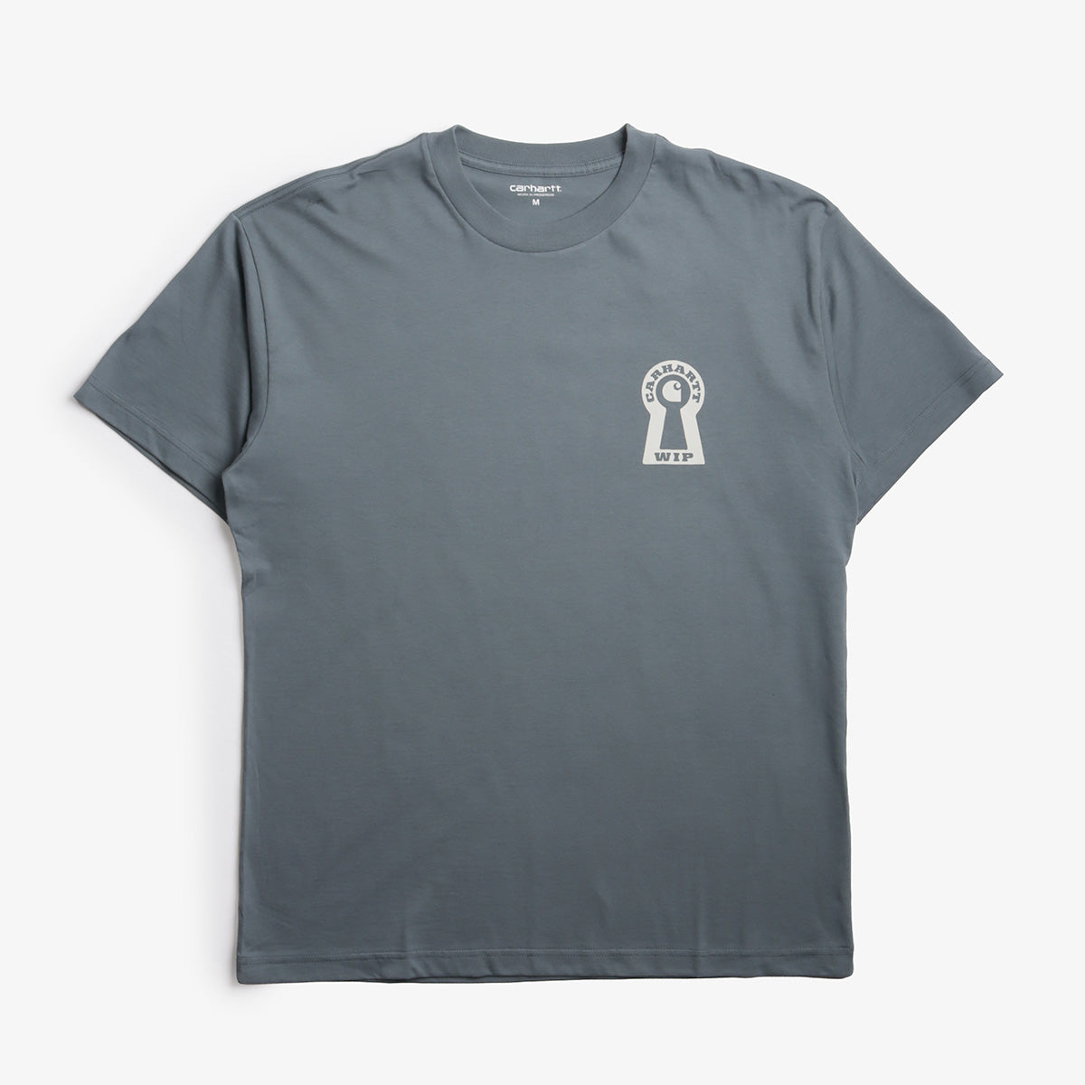 main Carhartt WIP Locked T-Shirt, Cozy Blue, Detail Shot 1