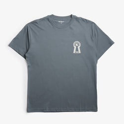thumbnail Carhartt WIP Locked T-Shirt, Cozy Blue, Detail Shot 1