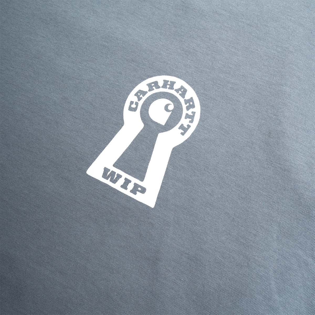 main Carhartt WIP Locked T-Shirt, Cozy Blue, Detail Shot 2