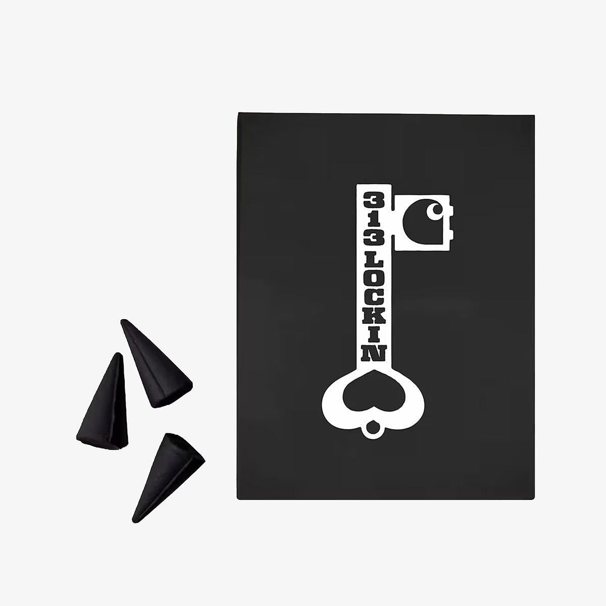 Carhartt WIP Locked Cone Incense, White Black, Detail Shot 1