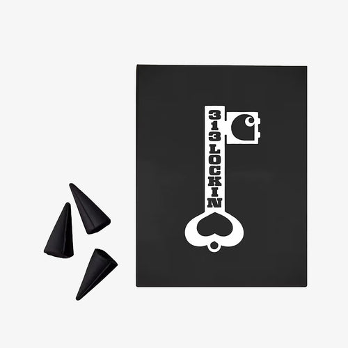 Carhartt WIP Locked Cone Incense, White Black, Detail Shot 1