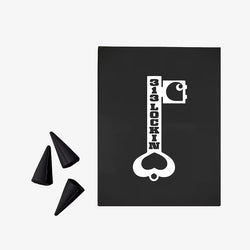 thumbnail Carhartt WIP Locked Cone Incense, White Black, Detail Shot 1