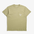 Carhartt WIP Longhand Pocket T-Shirt, Gentle Green White, Detail Shot 1