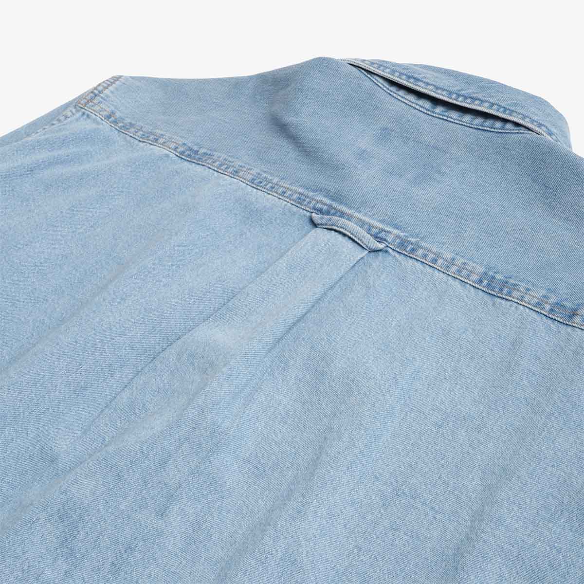 Carhartt WIP Lucas Shirt, Blue (Bleached), Detail Shot 5