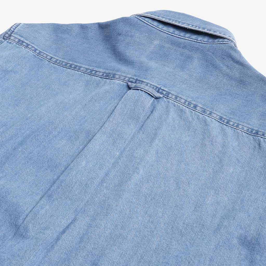 Carhartt WIP Lucas Shirt, Blue (Stone Washed), Detail Shot 5