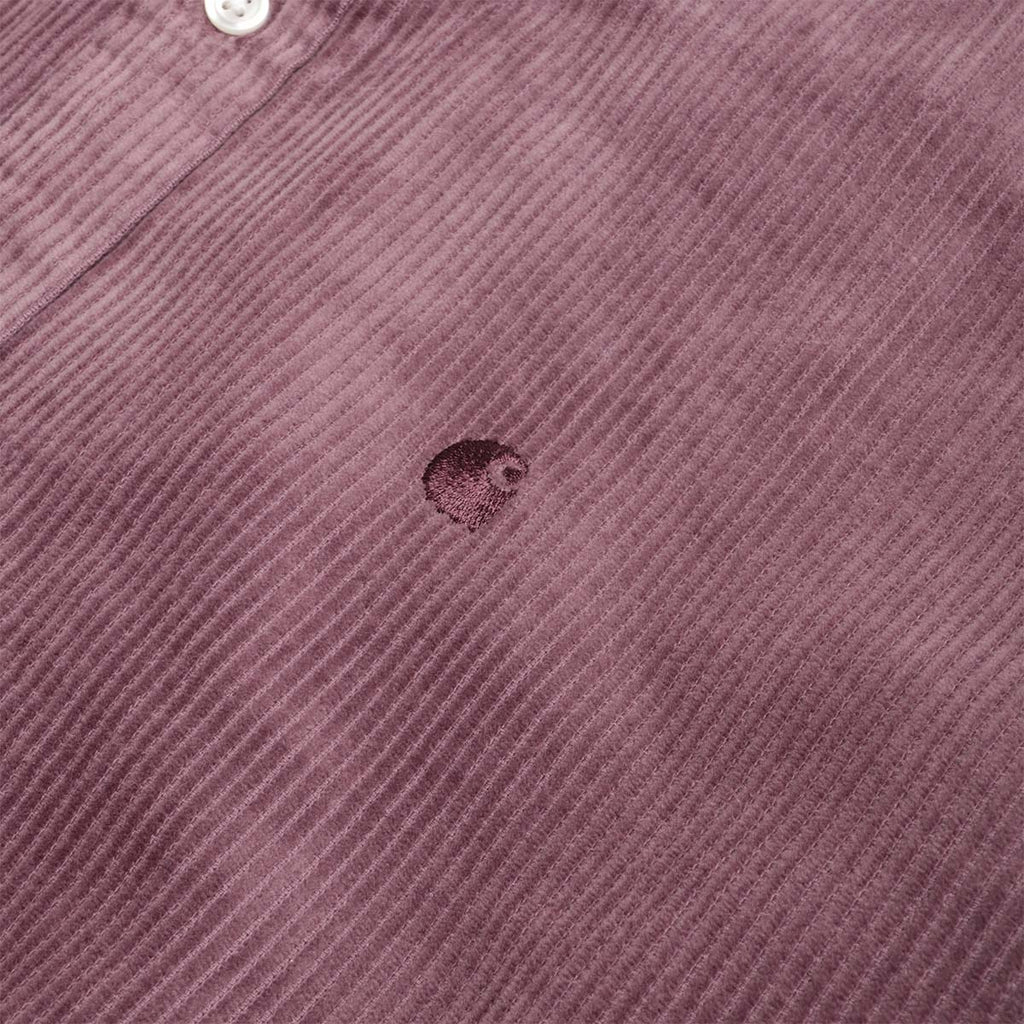 Carhartt WIP Madison Cord Shirt, Phlox Phlox, Detail Shot 3