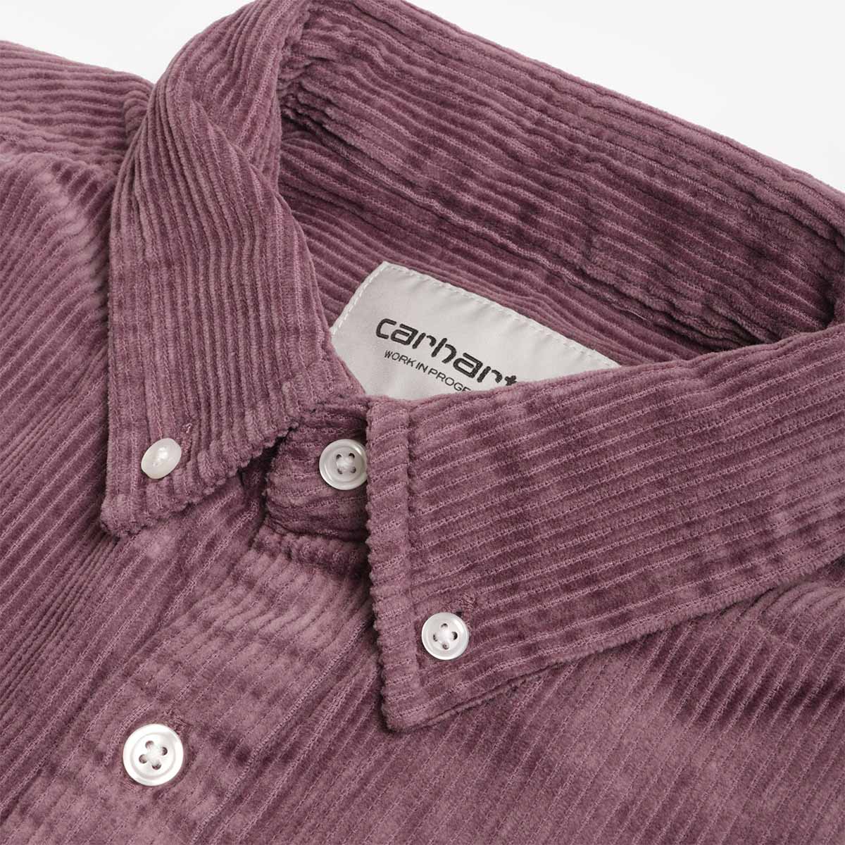 main Carhartt WIP Madison Cord Shirt, Phlox Phlox, Detail Shot 4