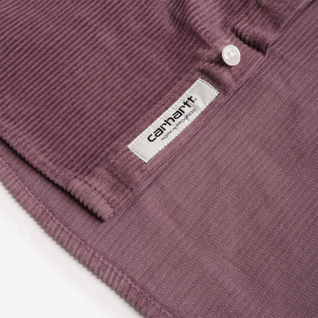 Carhartt WIP Madison Cord Shirt, Phlox Phlox, Detail Shot 5