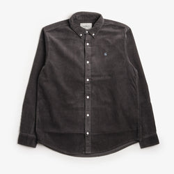 thumbnail Carhartt WIP Madison Cord Shirt, Graphite Graphite, Detail Shot 1