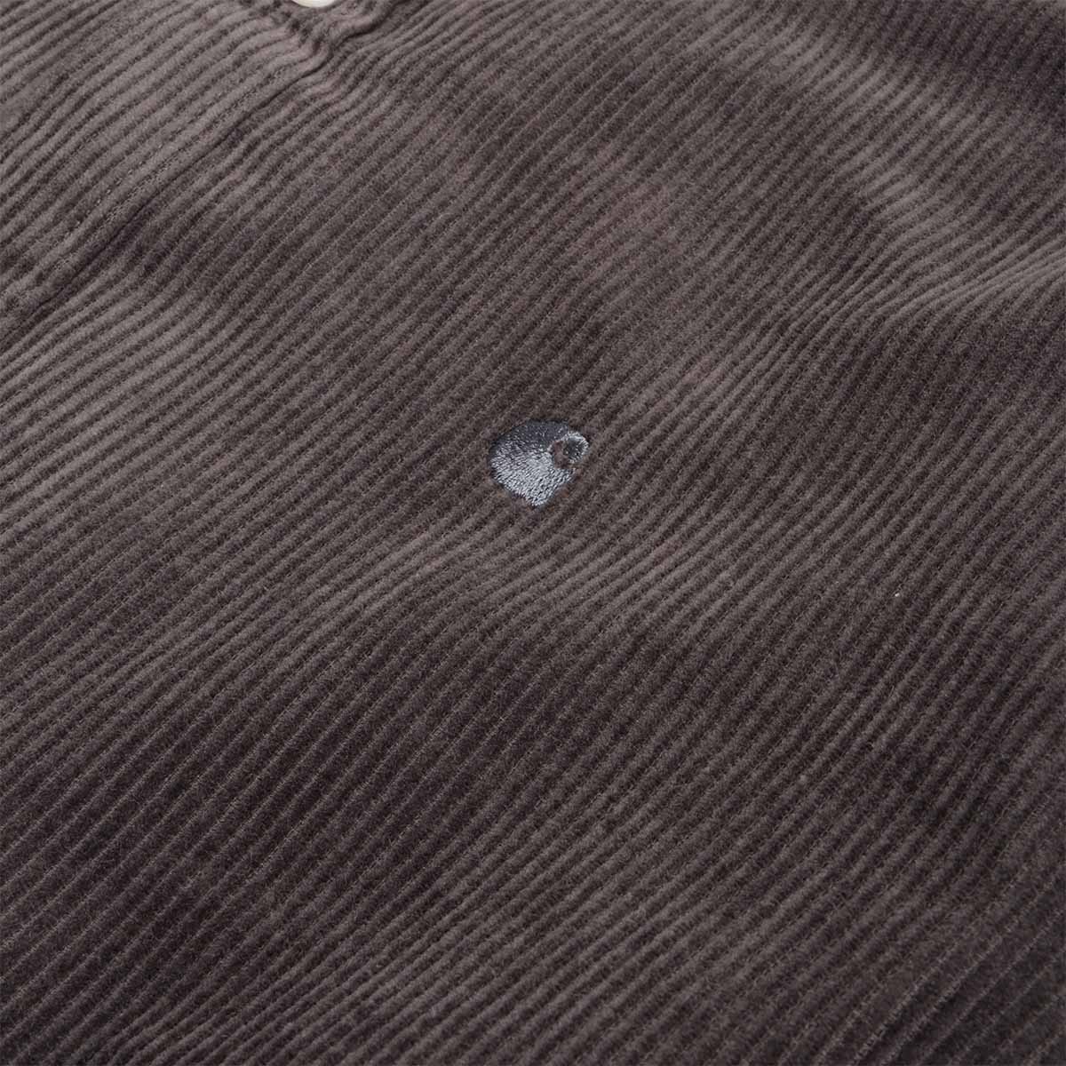 Carhartt WIP Madison Cord Shirt, Graphite Graphite, Detail Shot 3