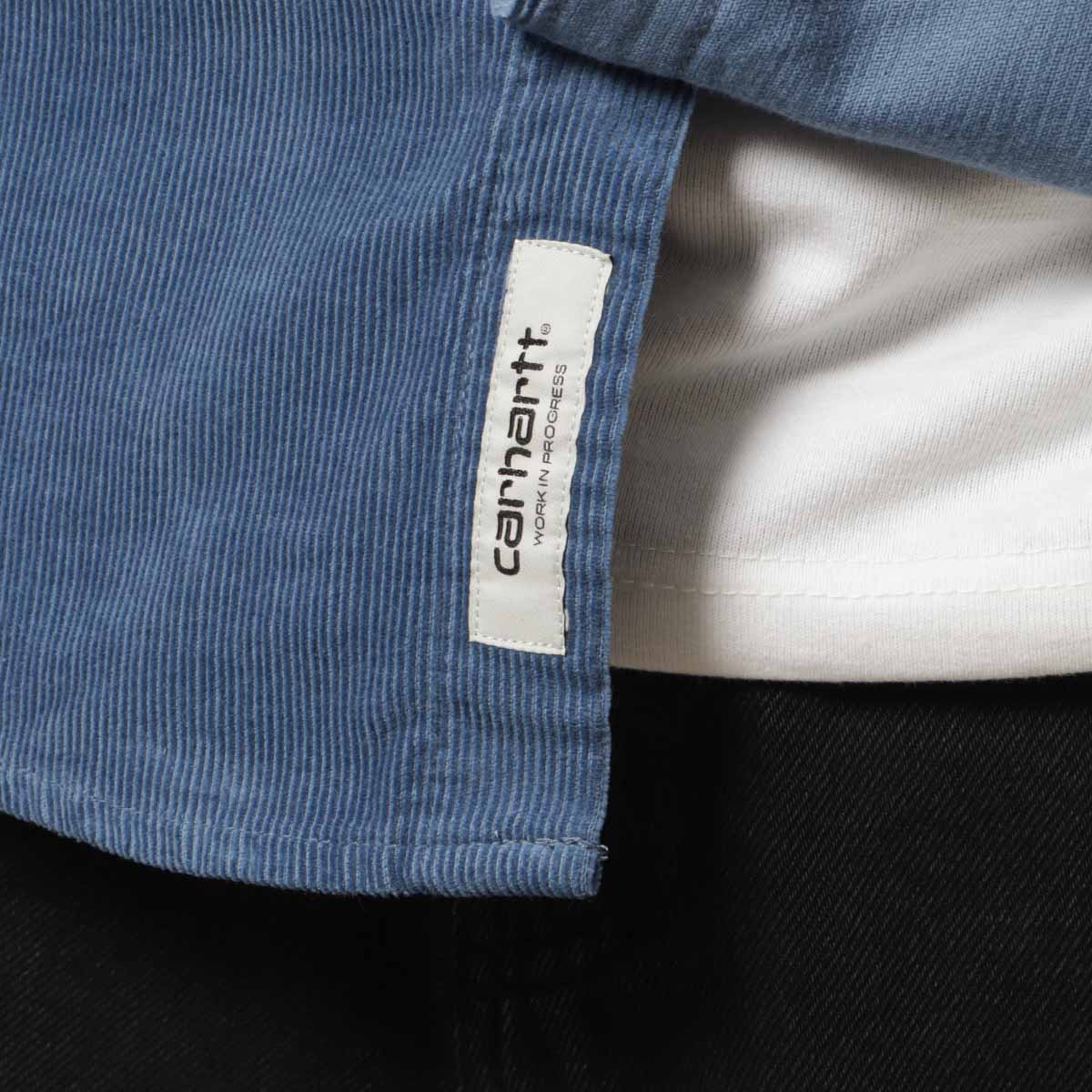 Carhartt WIP Madison Fine Cord Shirt, Sorrent Wax, Detail Shot 3