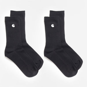 Carhartt WIP Madison 2 Pack Socks - Black