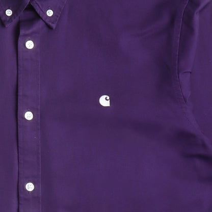 Carhartt WIP Madison Shirt, Cassis Wax, Detail Shot 2