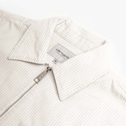 thumbnail Carhartt WIP Mercer Jacket, Mercer Stripe Graphite Wax (Bleached), Detail Shot 3