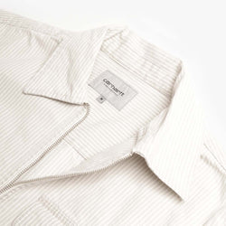 thumbnail Carhartt WIP Mercer Jacket, Mercer Stripe Graphite Wax (Bleached), Detail Shot 4