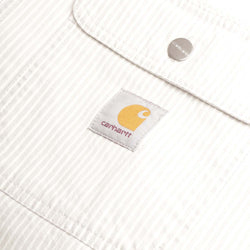thumbnail Carhartt WIP Mercer Jacket, Mercer Stripe Graphite Wax (Bleached), Detail Shot 5