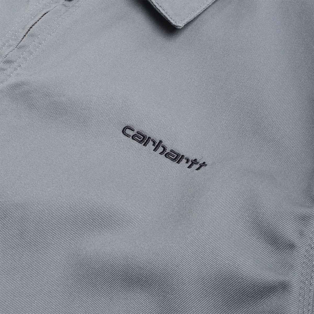 Carhartt WIP Module Script Jacket, Cozy Blue Black, Detail Shot 2